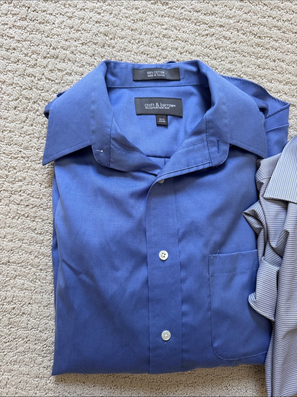 Alfani Men's Blue, Light Blue & Navy Striped Dress Shirt Set Lot of 3 - Picture 2 of 7